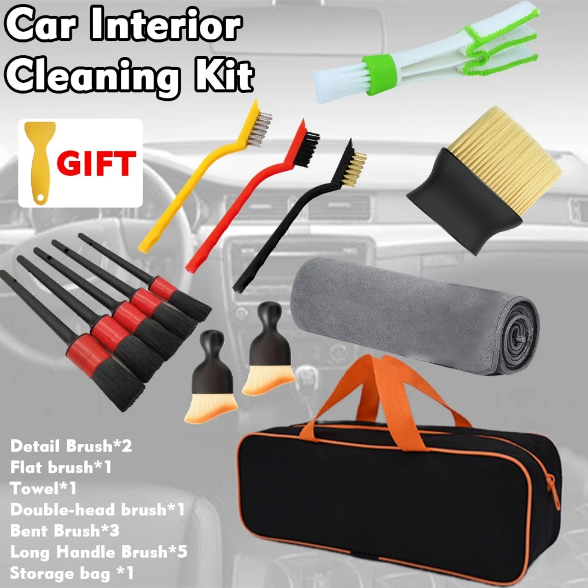 Kit de brosses de nettoyage et - Dirt Brush Interior avis et prix